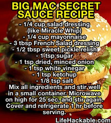 recipe for big mac sauce